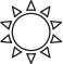 Sun icon